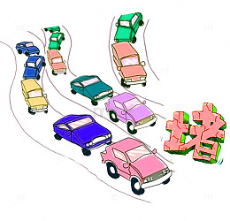 交通拥堵车