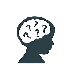 满脑袋问号的小孩子