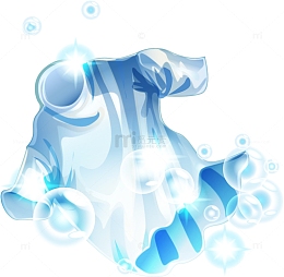 矢量手绘衣服清洗