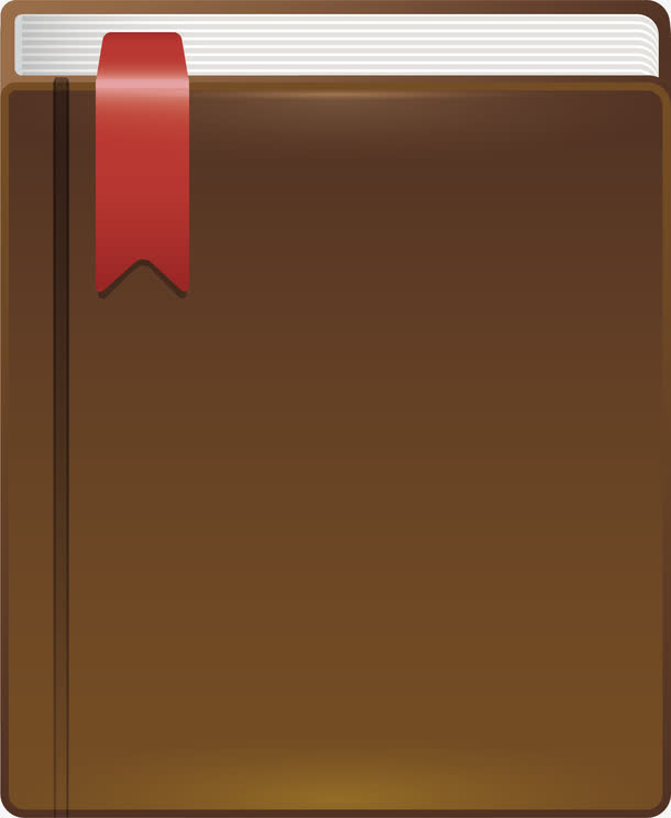 棕色书皮笔记本素材免费下载_觅元素