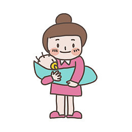 抱孩子的妈妈