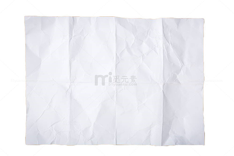 白色折痕皱纹纸张