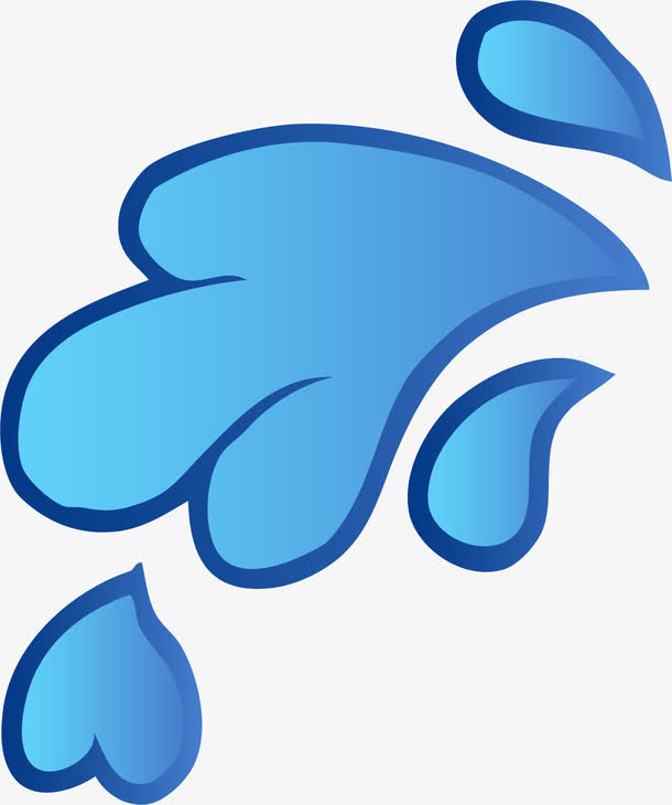 关键词 : 矢量,手绘,水滴,蓝色