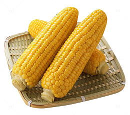竹篓里的熟玉米