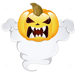 南瓜头魔鬼万圣节素材