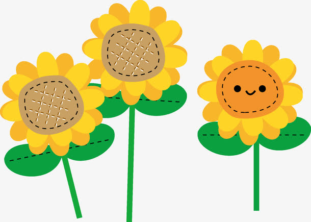 手绘向日葵
