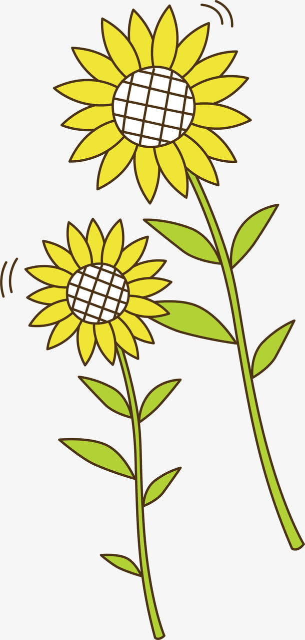 向日葵png矢量元素