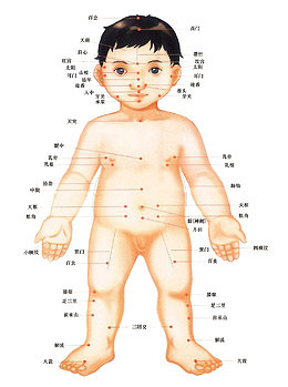 儿童穴位全身图