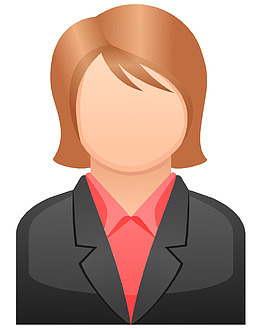 卡通矢量女人头像