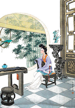 黛玉工笔画