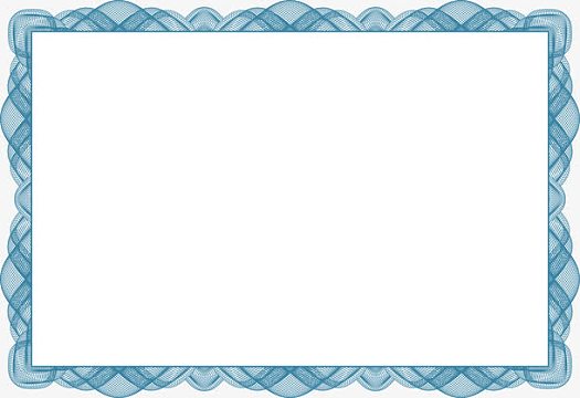 证书花边边框设计矢量图