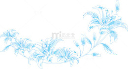 淡蓝花
