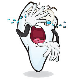 用手捂住流泪的脸