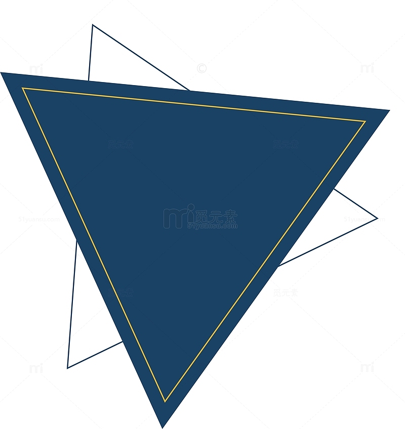 扁平科技三角形装饰
