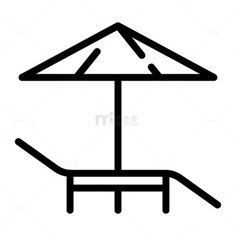 简易沙滩躺椅