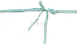 可爱的淡蓝色丝带蝴蝶结