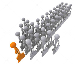 团队合作3D小人