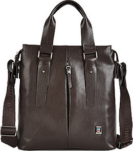 棕色真皮男士商务包包