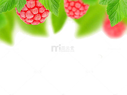 红色覆盆子ppt模板