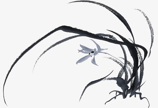 水墨花草png中国风蓝色清明上河图背景素材psdjpg四联山水水墨画png