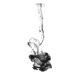 水墨画 笔画 黑色 中国风 墨水