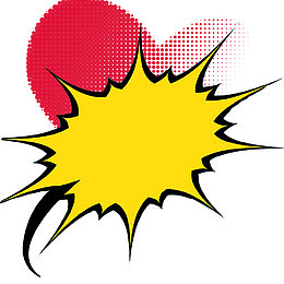 卡通手绘爆炸线边框