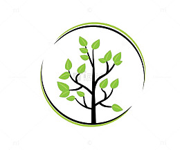 圆形树木logo