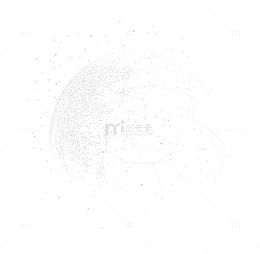 矢量科技颗粒地球素材