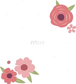 粉色蔷薇花装饰