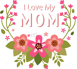 母亲节感恩卡片标签