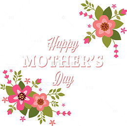 母亲节贺卡花藤