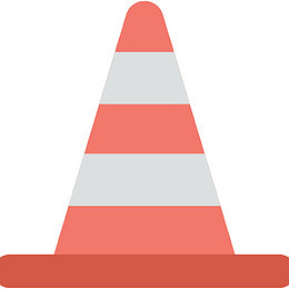 手绘路障