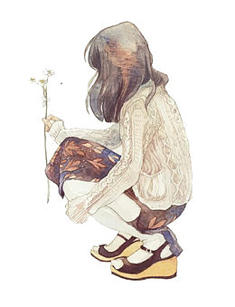 侧面女孩