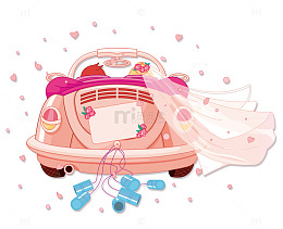 卡通婚车