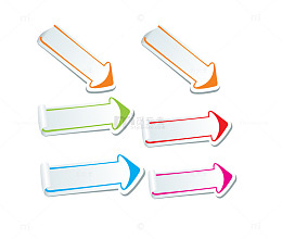 标贴箭头矢量图