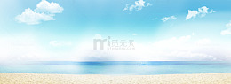 夏天海滩背景
