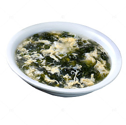 特色实物紫菜蛋汤