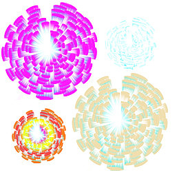 节日烟花矢量图