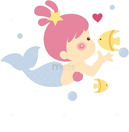 手绘婴儿游泳馆游泳
