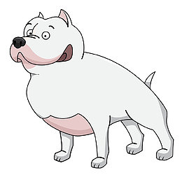斗牛犬免抠矢量png图
