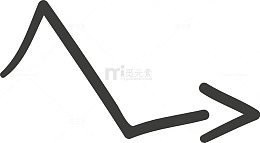 折叠箭头矢量图