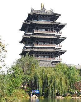 济南大明湖建筑