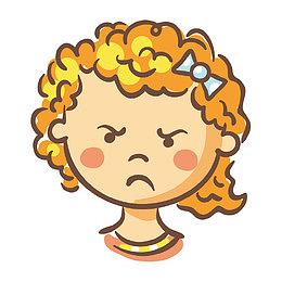 皱眉的女人