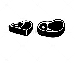 黑白肉片icon
