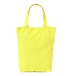 纯黄色帆布包