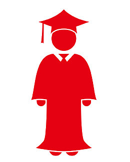 大学毕业生剪影
