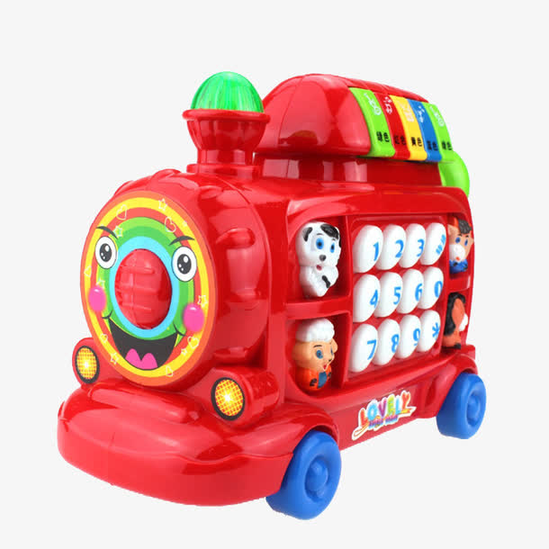 多功能火车头玩具素材