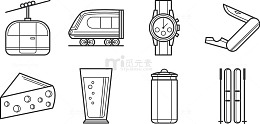 手绘黑色物品