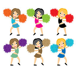 矢量拉拉队素材