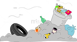 堆积的垃圾